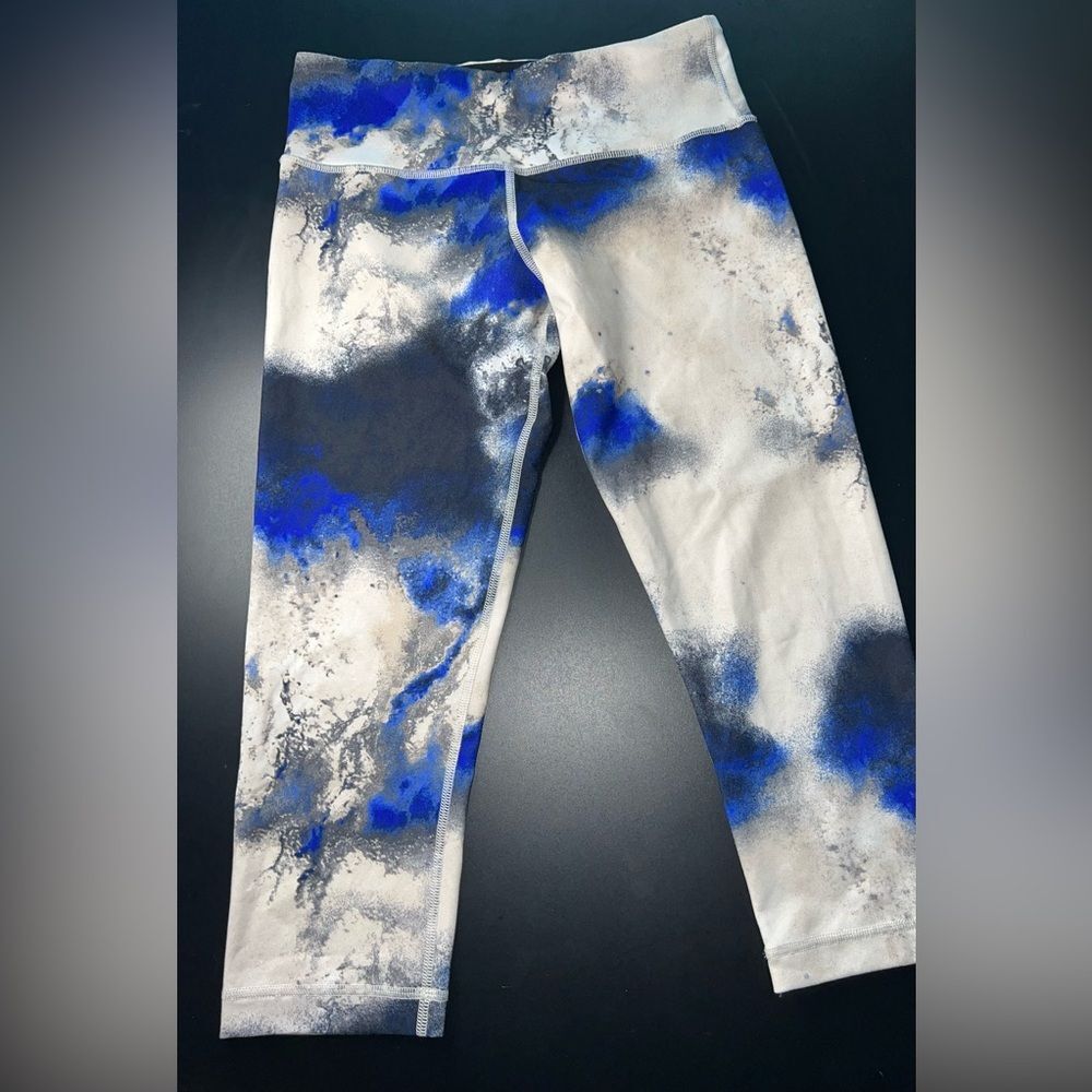 Lululemon Wunder Under Crop Milky Way Multi Size 6 EUC